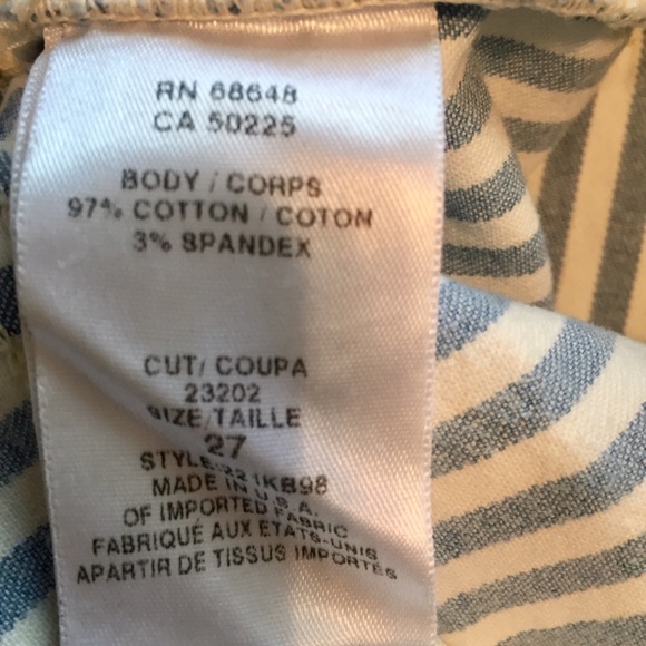 Skinny Stretchy Stripes Jeans, 27, New - Picture 8 of 8